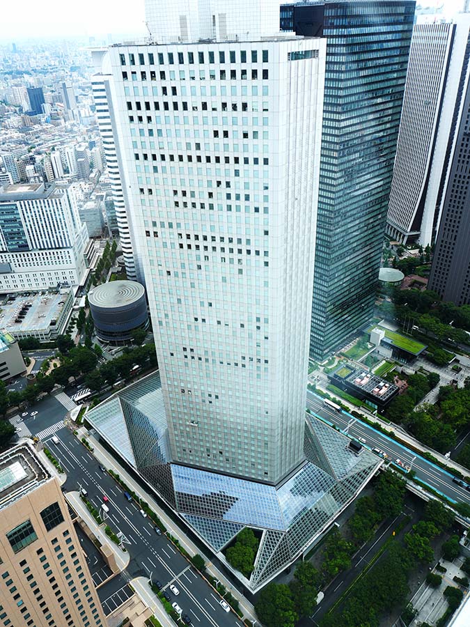 東京都庁からみた会場